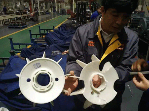 西安泰富西瑪變頻電機與普通電機過載的比較。